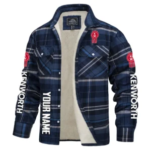 Kenworth Gift For Truckers Exclusive Logo Plaid Sweatshirt Jacket BLT4325A1KW