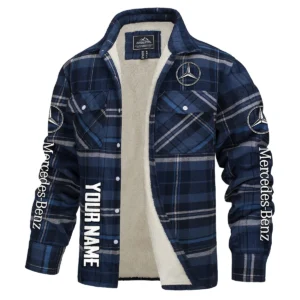 Mercedes-Benz Trucks Gift For Truckers Exclusive Logo Plaid Sweatshirt Jacket BLT4325A1MB