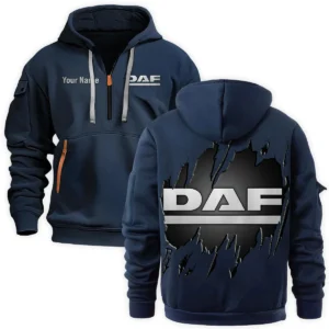 DAF Trucks Gift For Truckers Exclusive Logo Fashion Hoodie Half Zipper BLT5325A1DAF