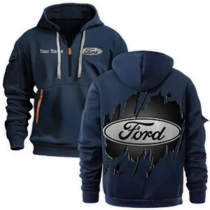 Ford Trucks Gift For Truckers Exclusive Logo Fashion Hoodie Half Zipper BLT5325A1FT
