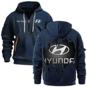 Hyundai Trucks Gift For Truckers Exclusive Logo Fashion Hoodie Half Zipper BLT5325A1HD