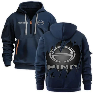 Hino Motors Gift For Truckers Exclusive Logo Fashion Hoodie Half Zipper BLT5325A1HN