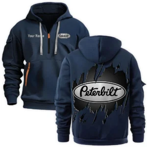 Peterbilt Gift For Truckers Exclusive Logo Fashion Hoodie Half Zipper BLT5325A1PTB