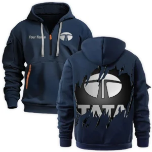 Tata Motors Gift For Truckers Exclusive Logo Fashion Hoodie Half Zipper BLT5325A1TM
