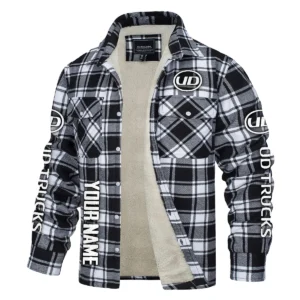 UD Trucks Gift For Truckers Exclusive Logo Plaid Sweatshirt Jacket BLT4325A1UD