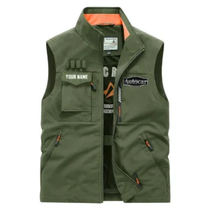 Autocar Trucks Gift For Truckers Exclusive Logo Outdoor Vest BLT17225ATC