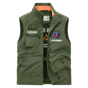 Scania Gift For Truckers Exclusive Logo Outdoor Vest BLT17225SCA
