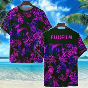 Fujifilm Neon Violet Palm Trees Photography Summer Pattern Premium T-Shirt All Over Prints Gift Loves BL1125A54FJFTS