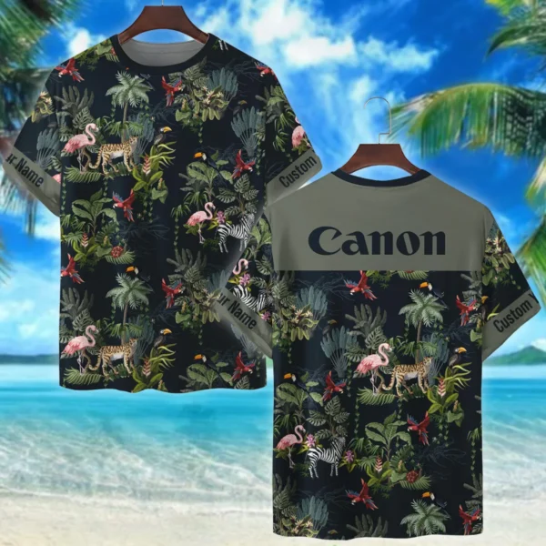 Canon Jungle Animals Pattern Photography Summer Pattern Premium T-Shirt All Over Prints Gift Loves BL1125A62CNTS