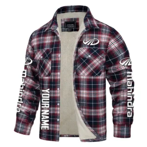 Mahindra Gift For Truckers Exclusive Logo Plaid Sweatshirt Jacket BLT4325A1MHD