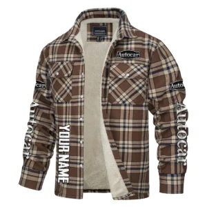 Autocar Trucks Gift For Truckers Exclusive Logo Plaid Sweatshirt Jacket BLT4325A1ATC