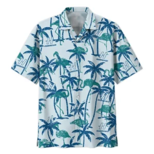 Hasselblad Tropical Palm Trees With Flamingo Photography Summer Pattern Oversized Hawaiian Shirt All Over Prints Gift Loves BL1125A25HSBHW