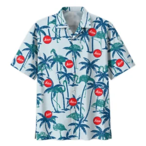 Leica Tropical Palm Trees With Flamingo Photography Summer Pattern Oversized Hawaiian Shirt All Over Prints Gift Loves BL1125A25LCHW