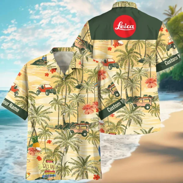 Leica Car and Spring Floral Photography Summer Pattern Oversized Hawaiian Shirt All Over Prints Gift Loves BL1125A50LCHW
