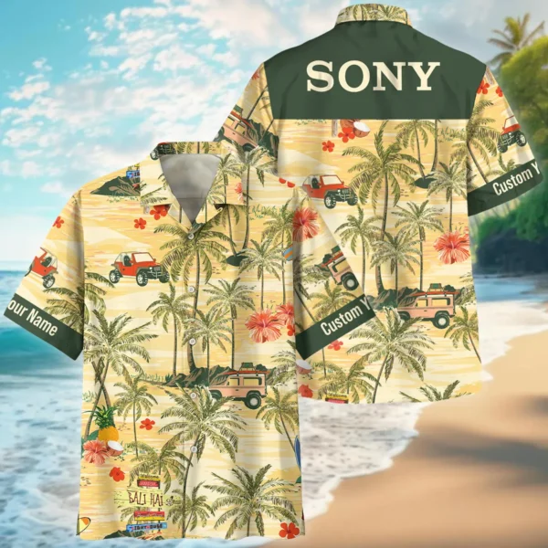 Sony Car and Spring Floral Photography Summer Pattern Oversized Hawaiian Shirt All Over Prints Gift Loves BL1125A50SNHW