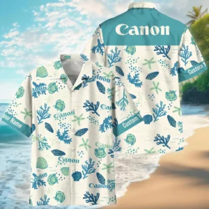 Canon Shells Coral Bubbles Photography Summer Pattern Oversized Hawaiian Shirt All Over Prints Gift Loves BL1125A58CNHW