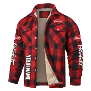 Peterbilt Gift For Truckers Exclusive Logo Plaid Sweatshirt Jacket BLT4325A1PTB