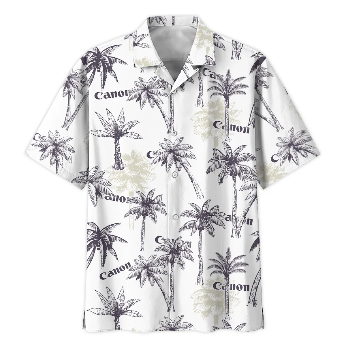 Canon Exotic Nature Palm Trees Photography Summer Pattern Oversized Hawaiian Shirt All Over Prints Gift Loves BL1125A21CNHW
