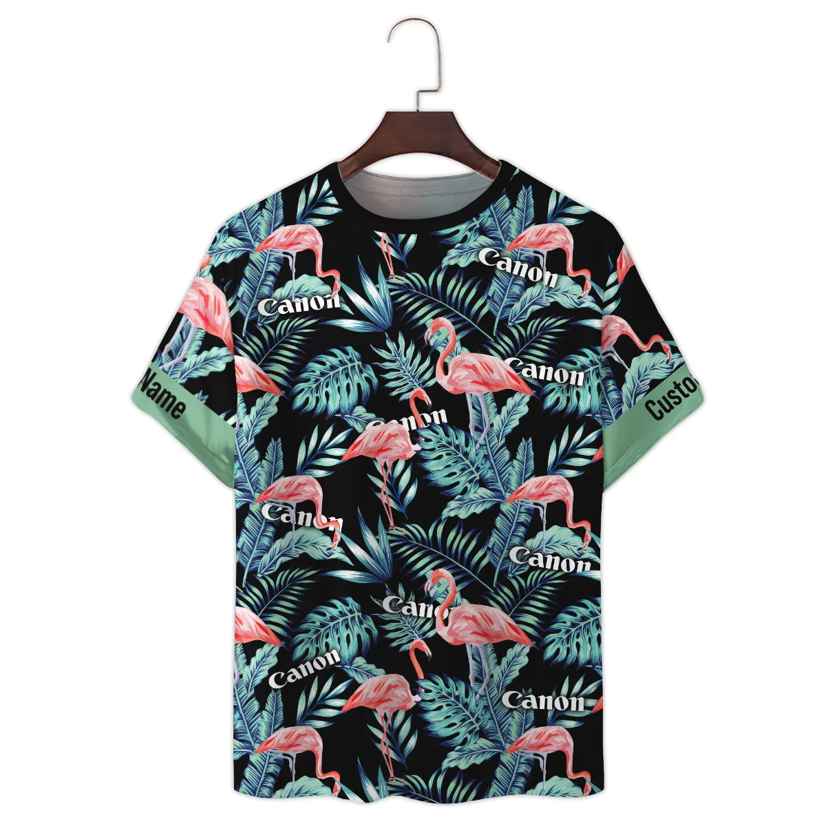 Canon Exotic Tropical Pink Flamingo Photography Summer Pattern Premium T-Shirt All Over Prints Gift Loves BL1125A23CNTS