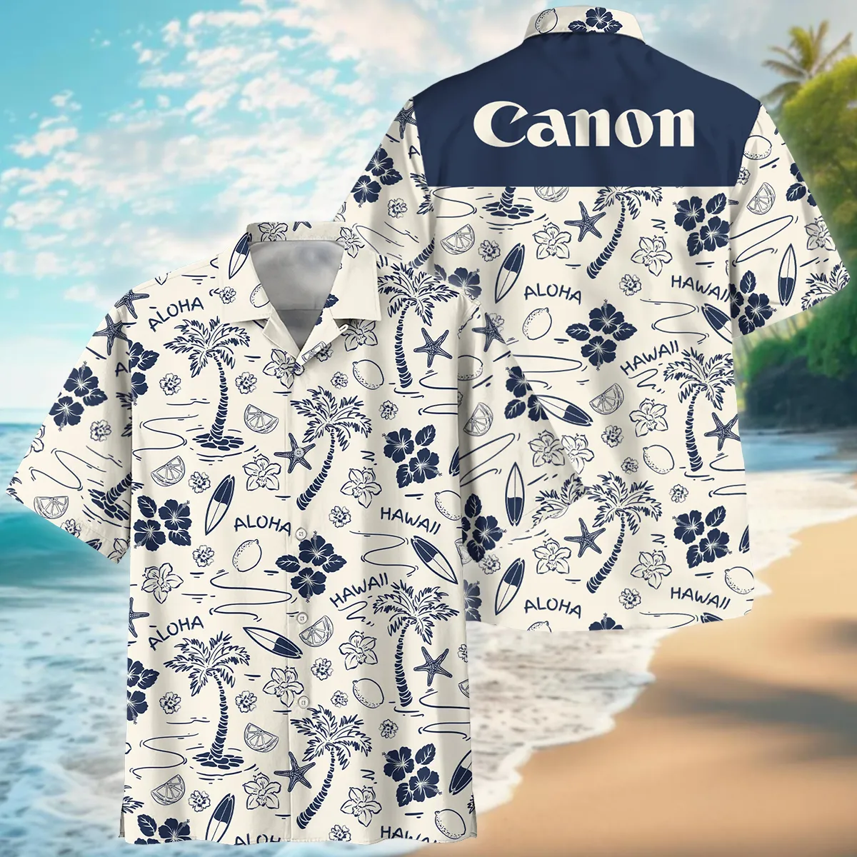 Canon Ocean And Sail Boat Photography Summer Pattern Oversized Hawaiian Shirt All Over Prints Gift Loves BL1125A52CNHW