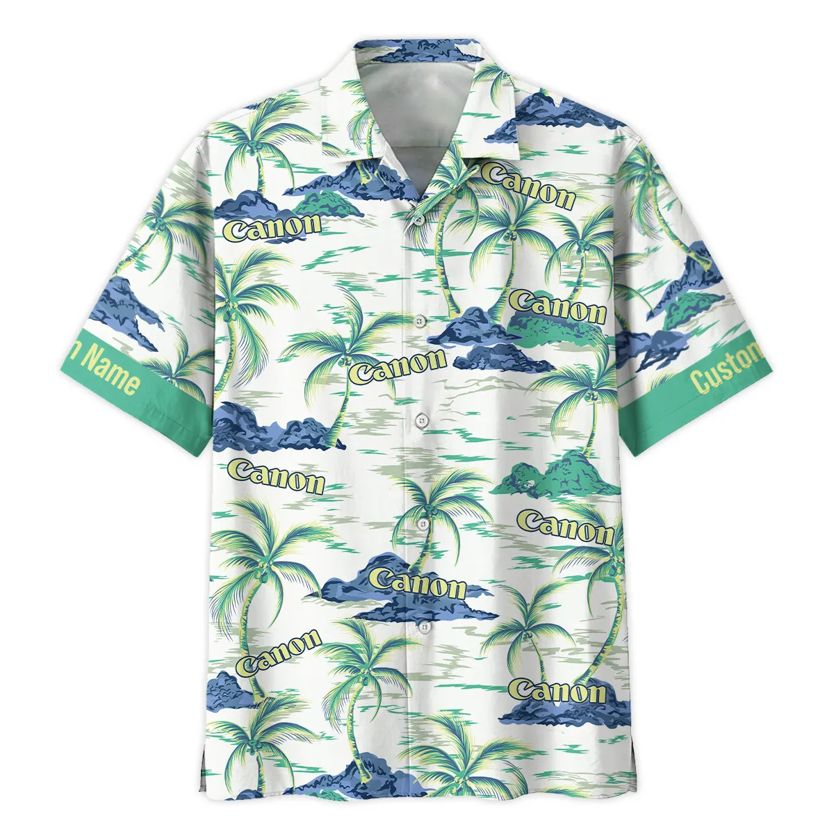 Canon Palm Tree Summer Beach Photography Summer Pattern Oversized Hawaiian Shirt All Over Prints Gift Loves BL1125A29CNHW