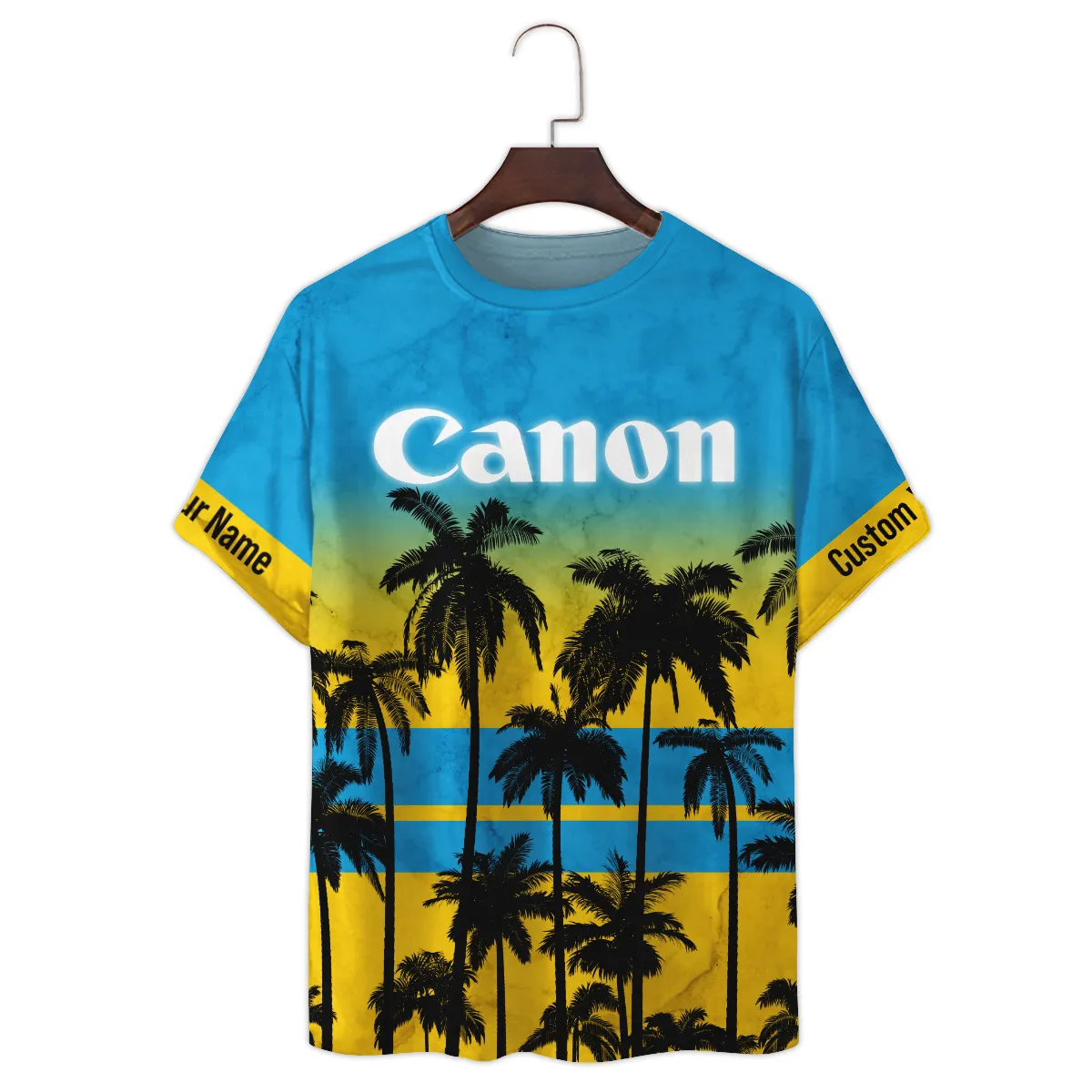 Canon Palm Trees Pattern Hawaiian Photography Summer Pattern Premium T-Shirt All Over Prints Gift Loves BL1125A33CNTS
