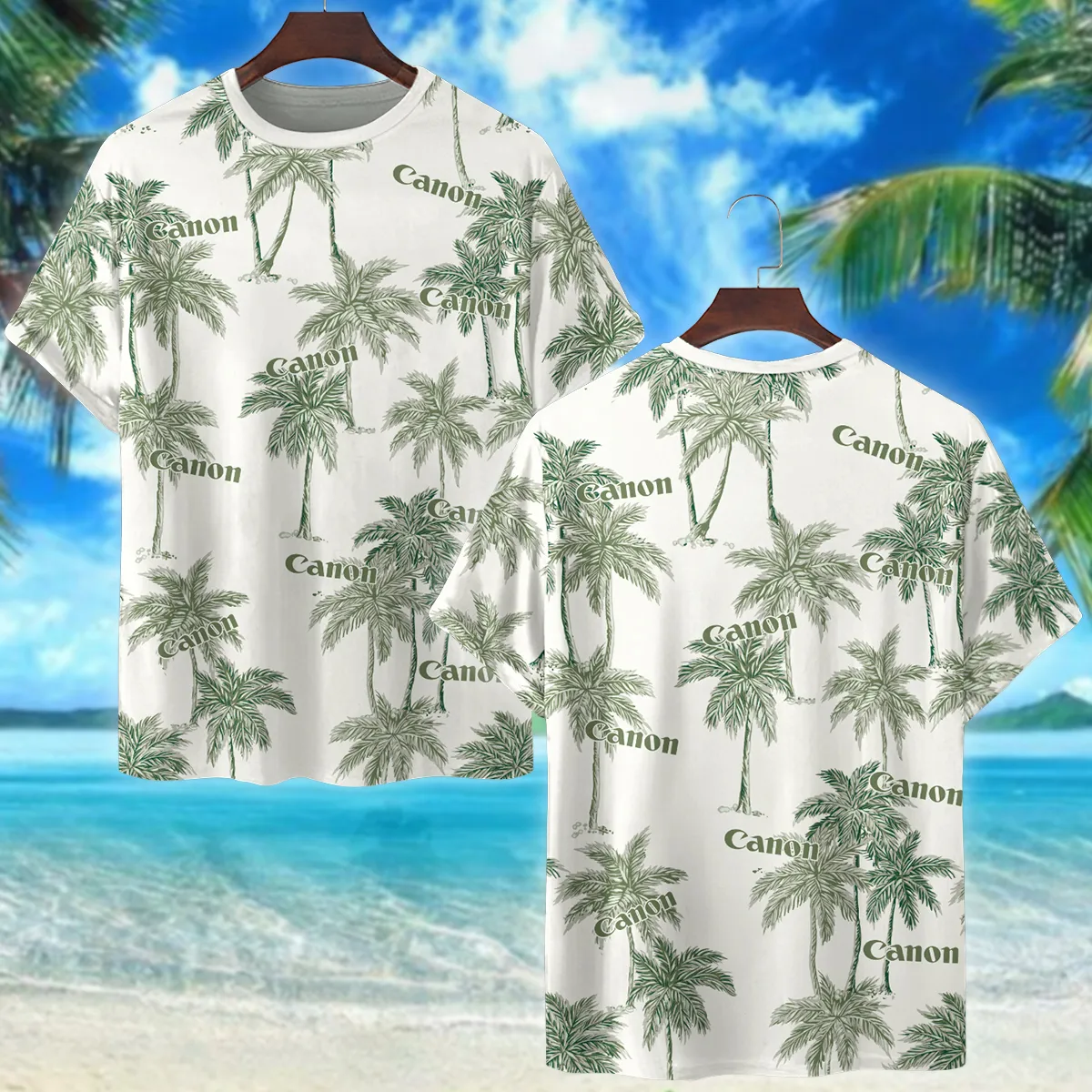 Canon Tropical Coconut Photography Summer Pattern Premium T-Shirt All Over Prints Gift Loves BL1125A20CNTS