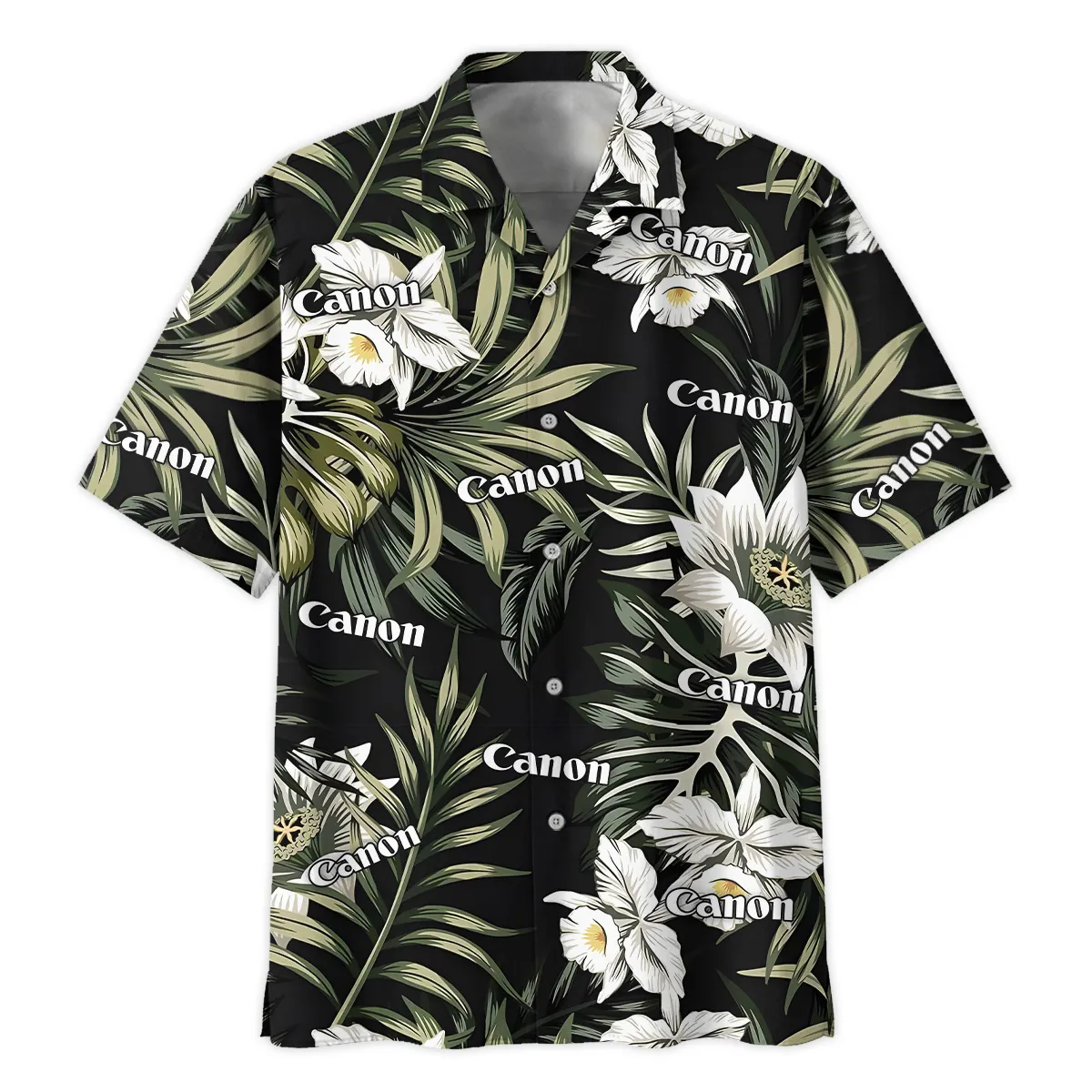 Canon Tropical Palm Leaf Pattern Photography Summer Pattern Oversized Hawaiian Shirt All Over Prints Gift Loves BL1125A30CNHW