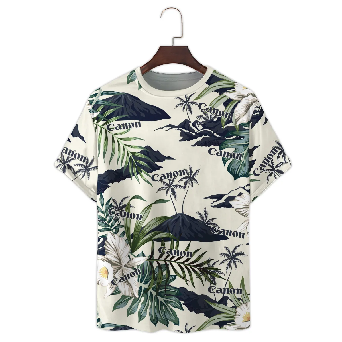 Canon Tropical Palm Leaves Floral Photography Summer Pattern Premium T-Shirt All Over Prints Gift Loves BL1125A31CNTS