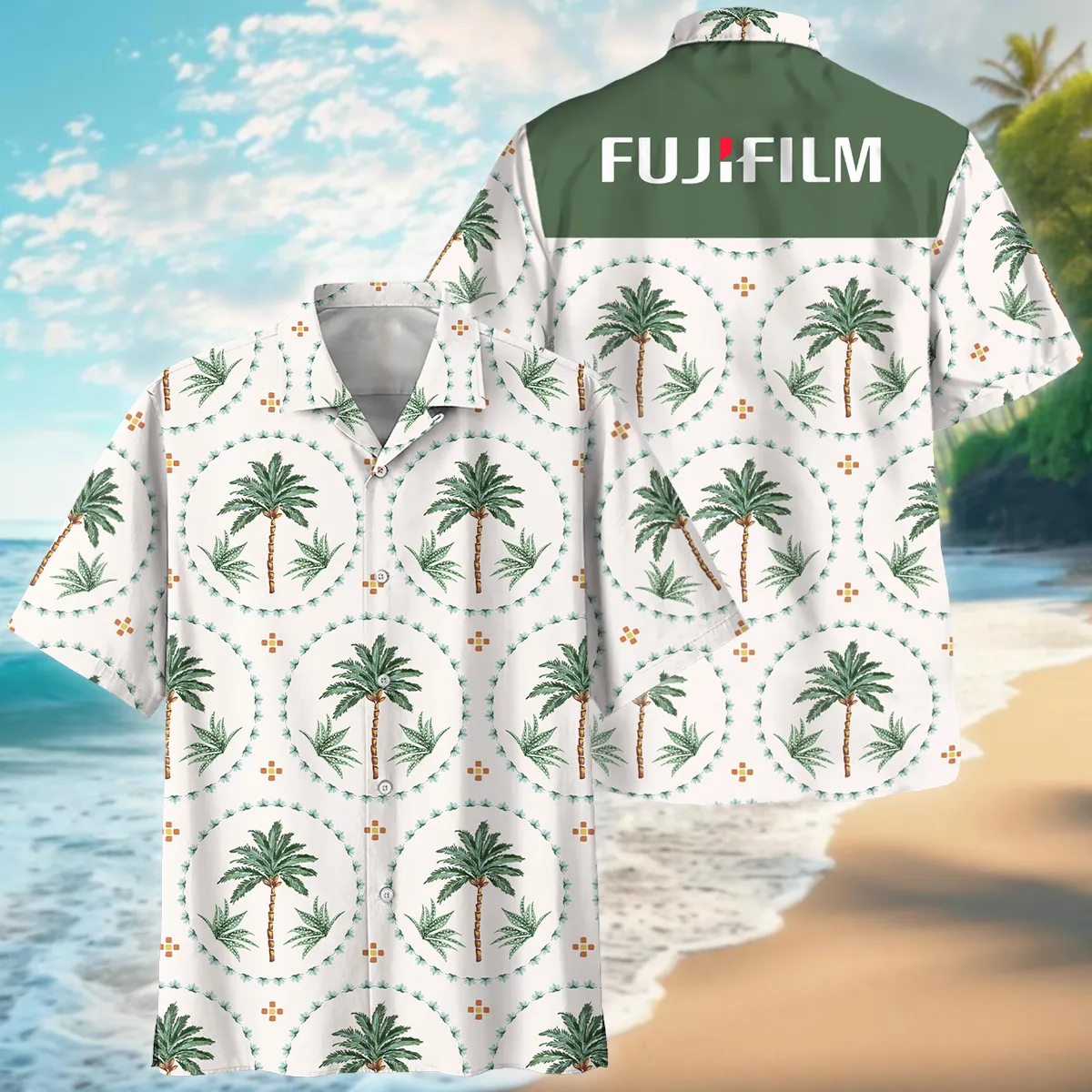 Fujifilm Botanical Seamless Pattern Photography Summer Pattern Oversized Hawaiian Shirt All Over Prints Gift Loves BL1125A40FJFHW