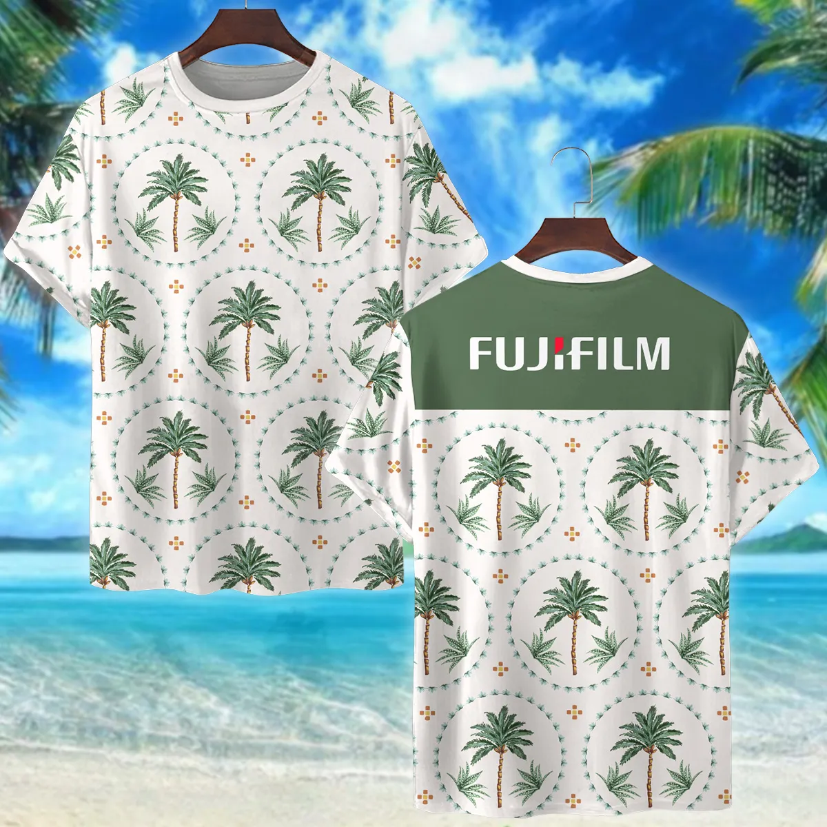 Fujifilm Botanical Seamless Pattern Photography Summer Pattern Premium T-Shirt All Over Prints Gift Loves BL1125A40FJFTS