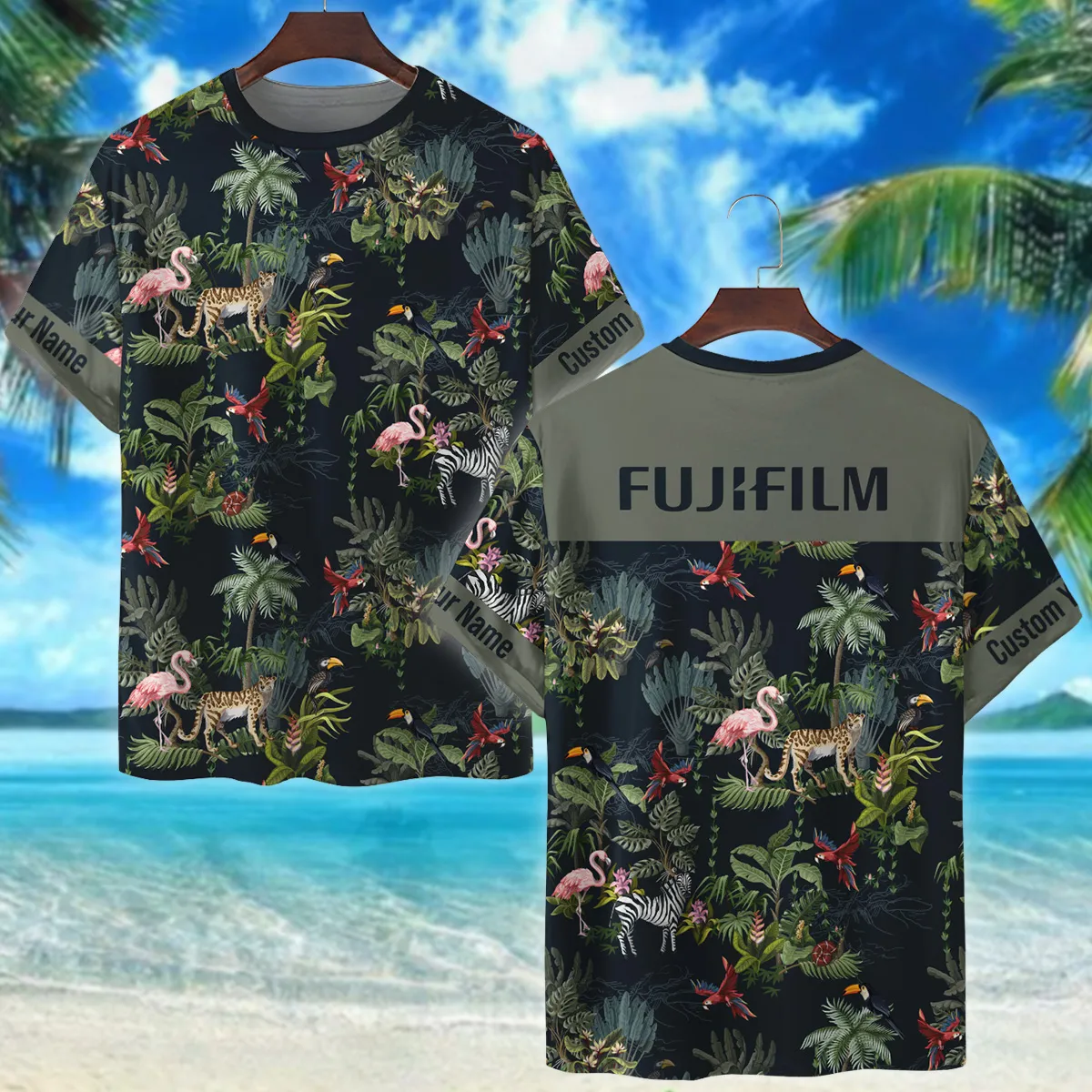 Fujifilm Jungle Animals Pattern Photography Summer Pattern Premium T-Shirt All Over Prints Gift Loves BL1125A62FJFTS