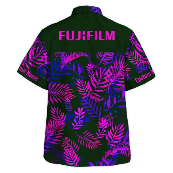 Fujifilm Neon Violet Palm Trees Photography Summer Pattern Oversized Hawaiian Shirt All Over Prints Gift Loves BL1125A54FJFHW