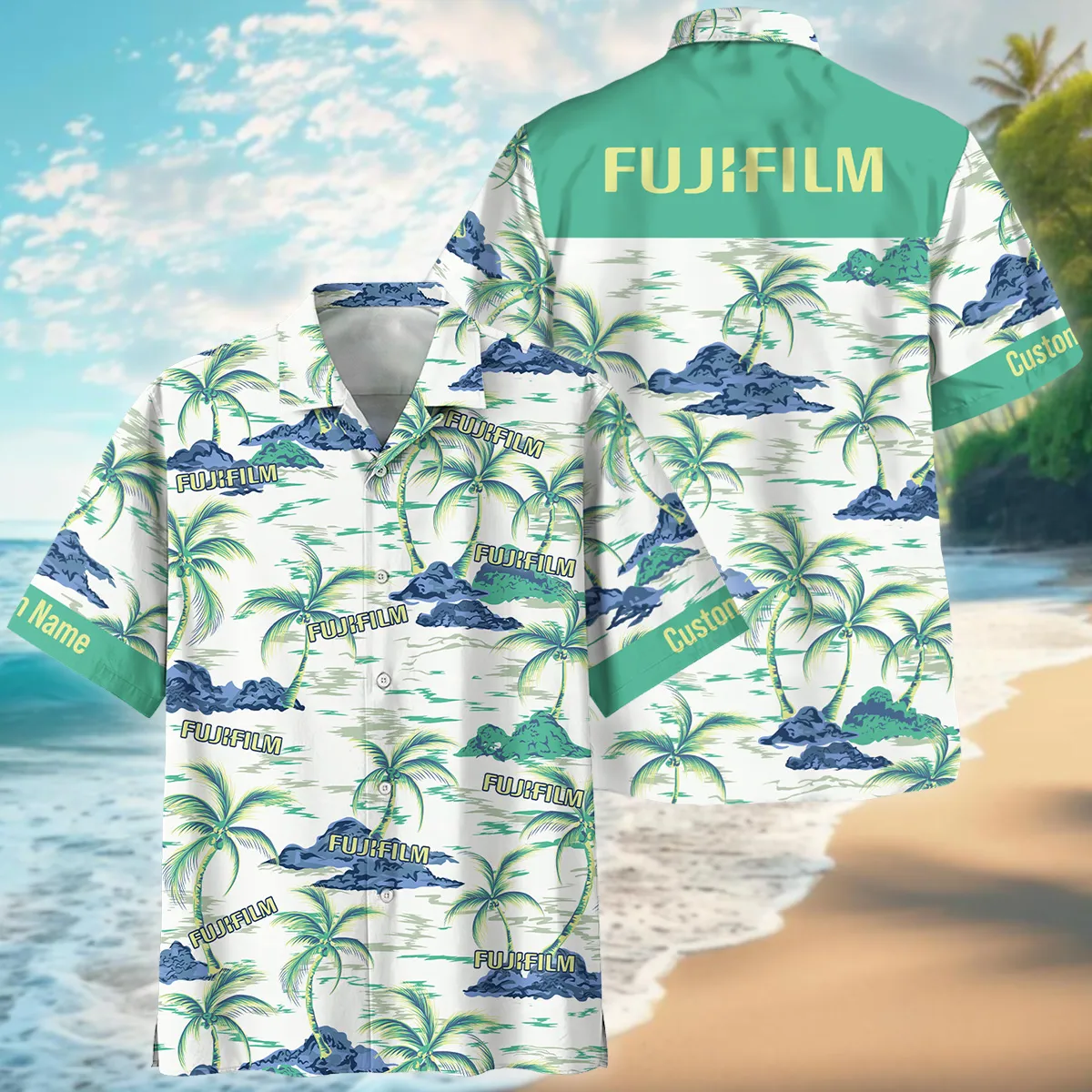 Fujifilm Palm Tree Summer Beach Photography Summer Pattern Oversized Hawaiian Shirt All Over Prints Gift Loves BL1125A29FJFHW