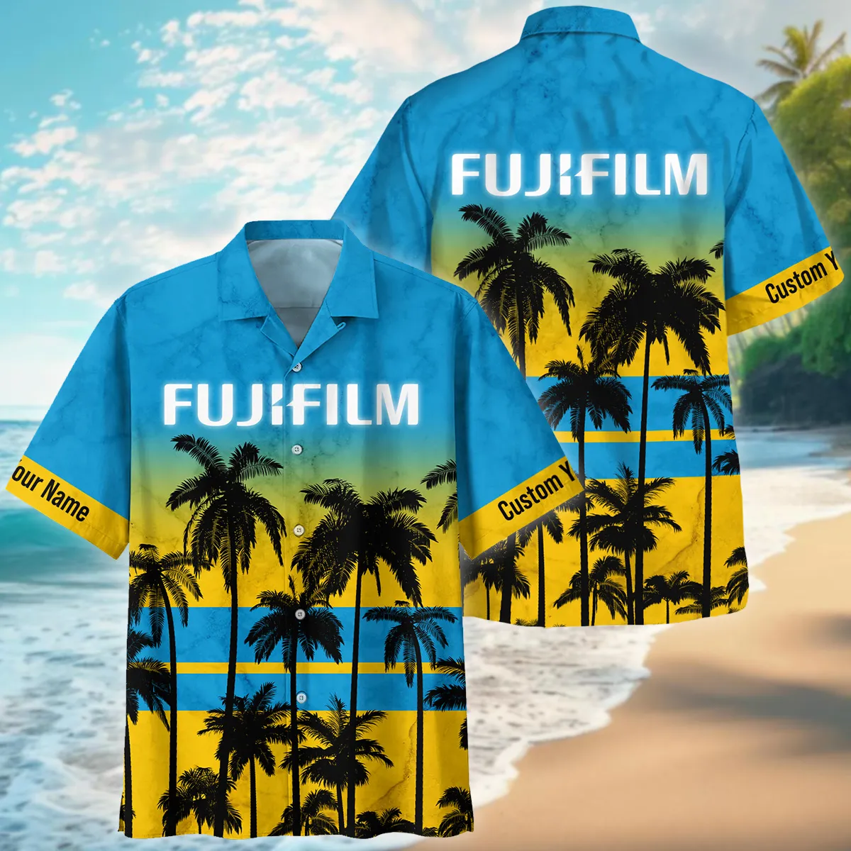 Fujifilm Palm Trees Pattern Hawaiian Photography Summer Pattern Oversized Hawaiian Shirt All Over Prints Gift Loves BL1125A33FJFHW