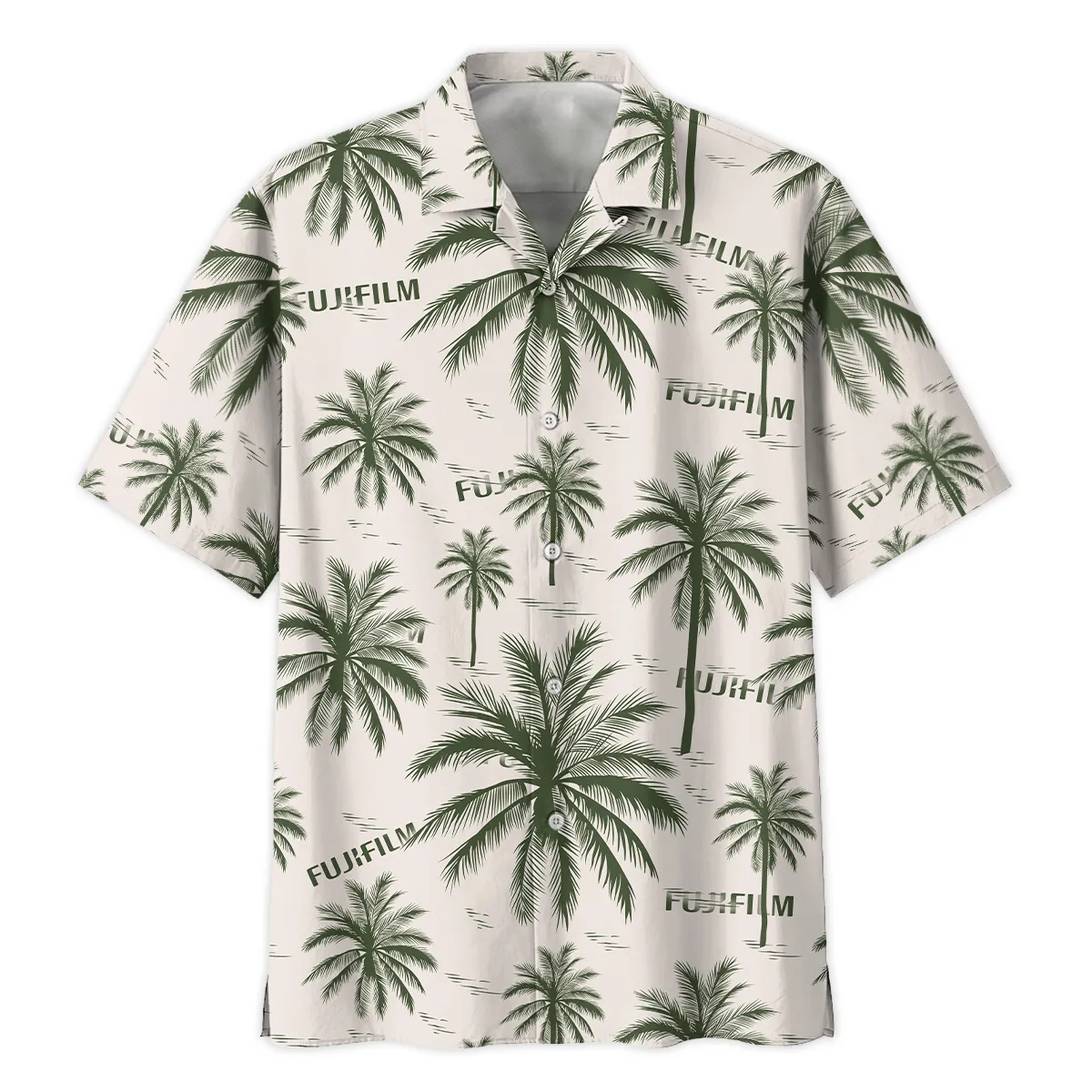 Fujifilm Pattern With Green Palms Photography Summer Pattern Oversized Hawaiian Shirt All Over Prints Gift Loves BL1125A22FJFHW