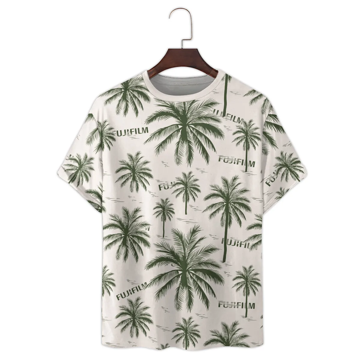 Fujifilm Pattern With Green Palms Photography Summer Pattern Premium T-Shirt All Over Prints Gift Loves BL1125A22FJFTS