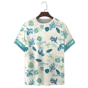 Fujifilm Shells Coral Bubbles Photography Summer Pattern Premium T-Shirt All Over Prints Gift Loves BL1125A58FJFTS