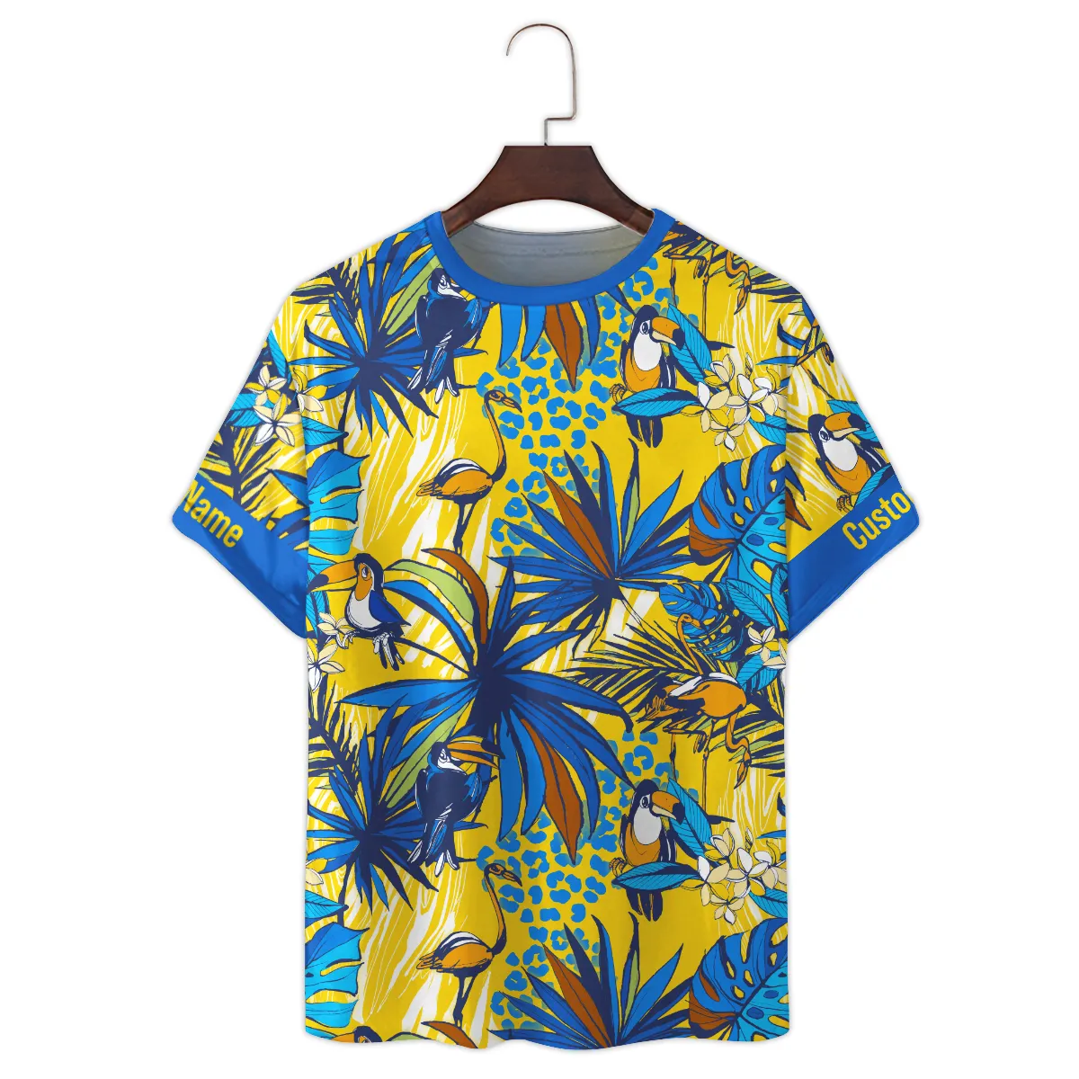 Fujifilm Toucan Flamingo Monstera Palm Photography Summer Pattern Premium T-Shirt All Over Prints Gift Loves BL1125A24FJFTS