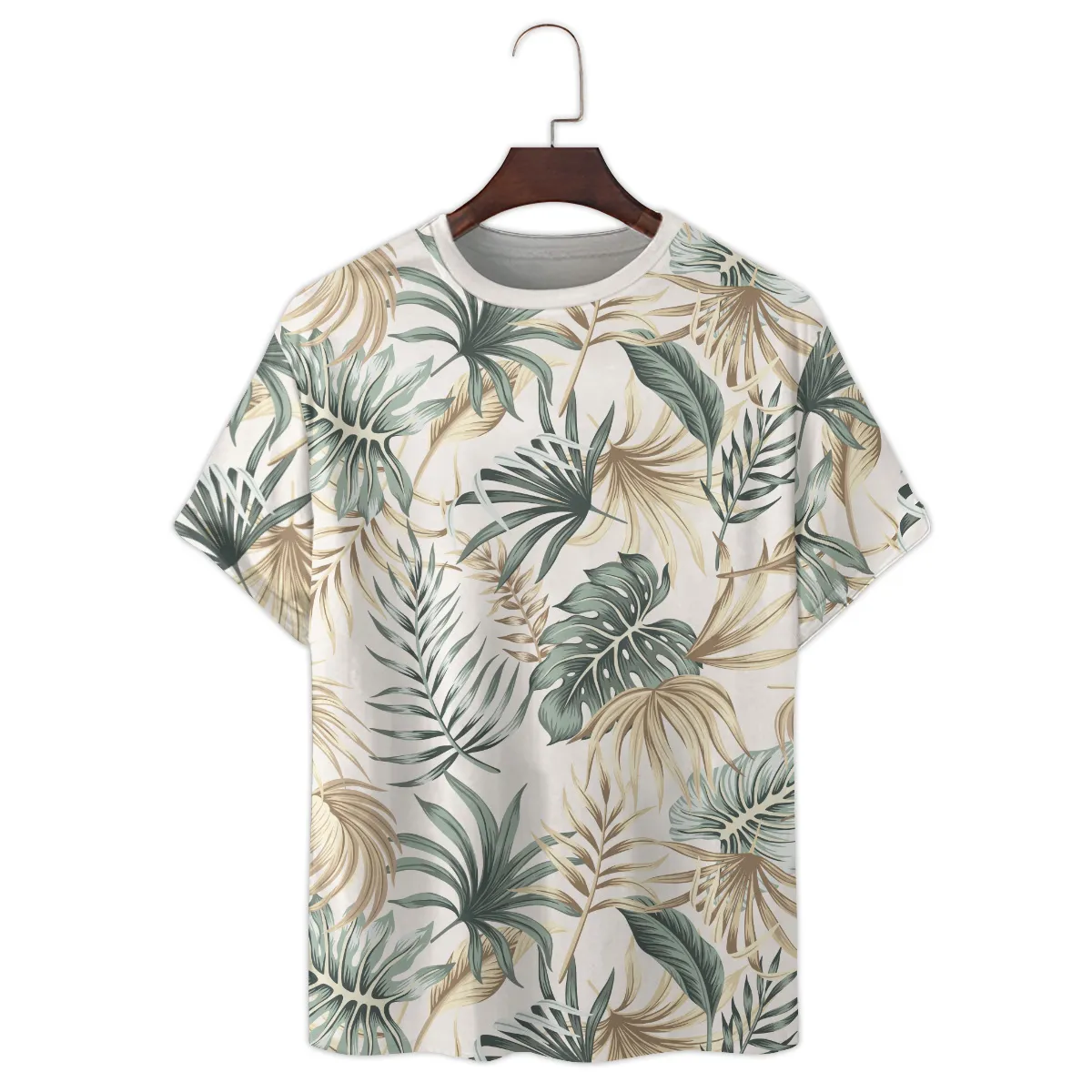 Fujifilm Tropical Beige Green Palm Photography Summer Pattern Premium T-Shirt All Over Prints Gift Loves BL1125A39FJFTS