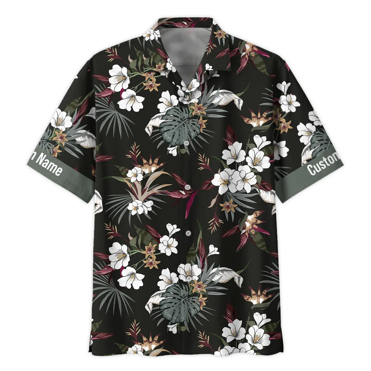 Hasselblad Artistic Dark Tropical Pattern Photography Summer Pattern Oversized Hawaiian Shirt All Over Prints Gift Loves BL1125A28HSBHW