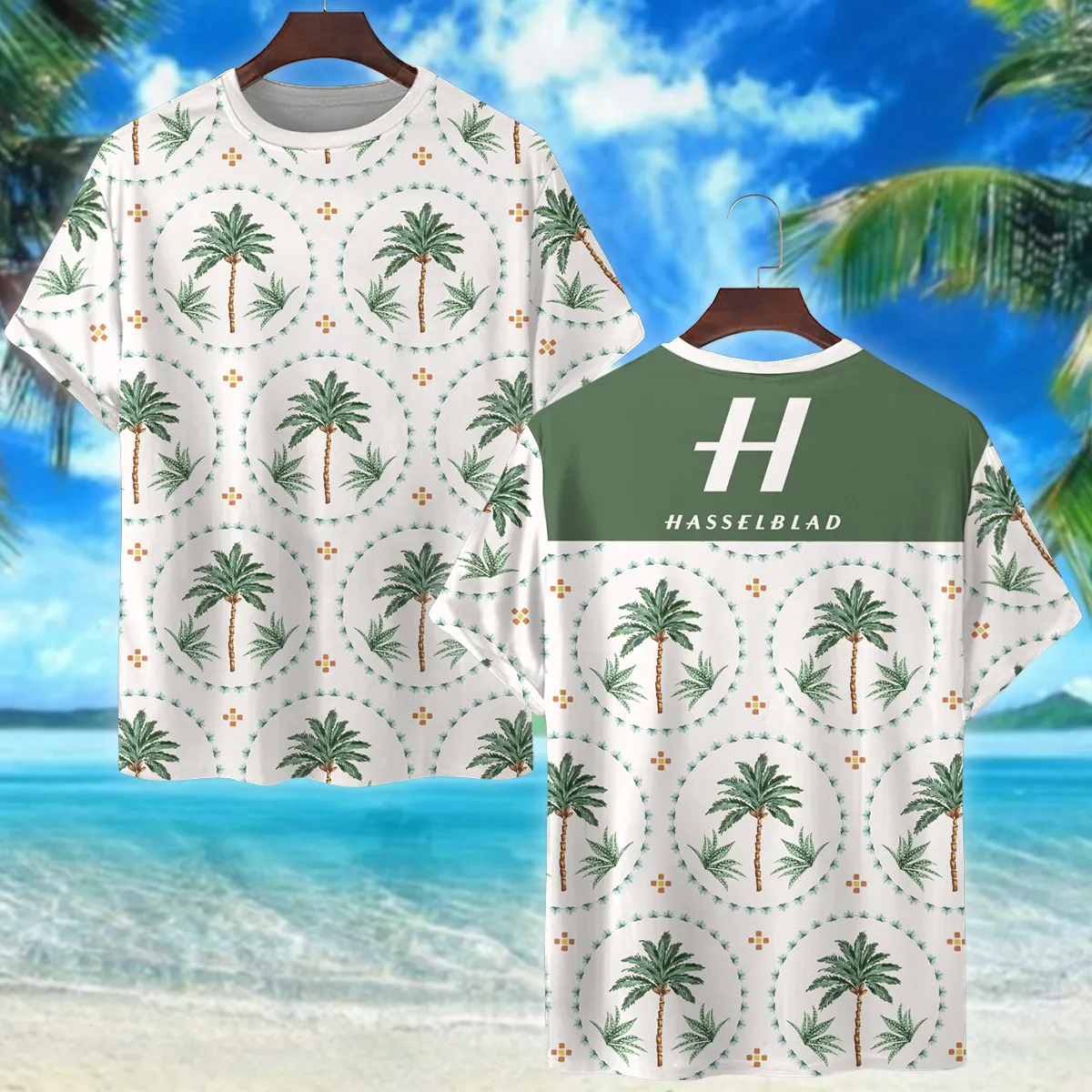 Hasselblad Botanical Seamless Pattern Photography Summer Pattern Premium T-Shirt All Over Prints Gift Loves BL1125A40HSBTS