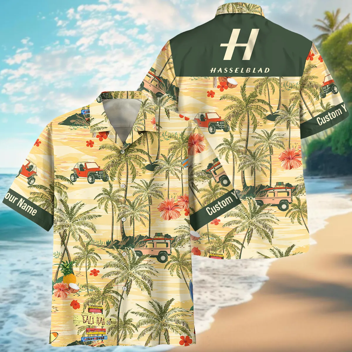 Hasselblad Car and Spring Floral Photography Summer Pattern Oversized Hawaiian Shirt All Over Prints Gift Loves BL1125A50HSBHW