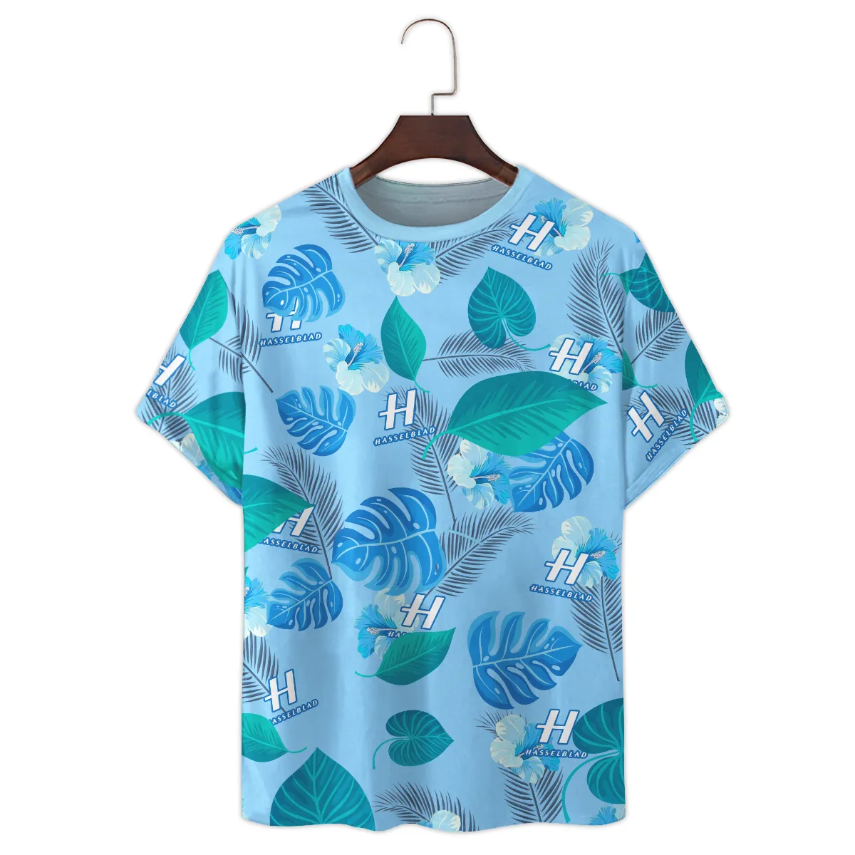 Hasselblad Classic Blue Branches Photography Summer Pattern Premium T-Shirt All Over Prints Gift Loves BL1125A17HSBTS