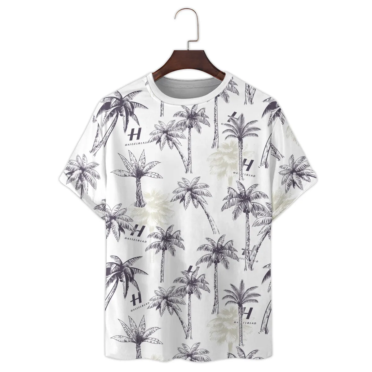 Hasselblad Exotic Nature Palm Trees Photography Summer Pattern Premium T-Shirt All Over Prints Gift Loves BL1125A21HSBTS