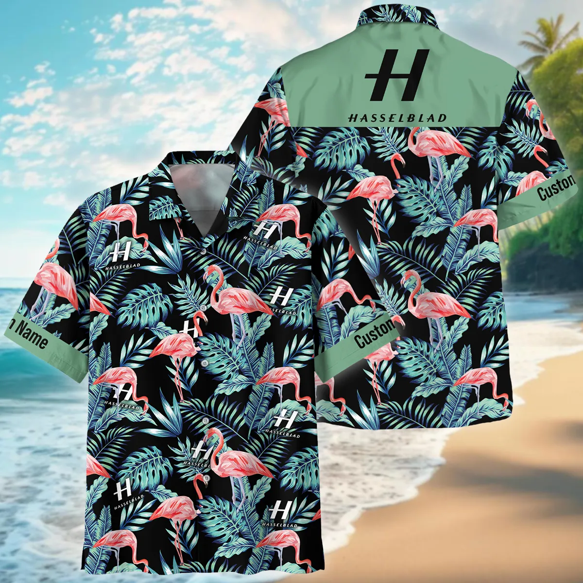 Hasselblad Exotic Tropical Pink Flamingo Photography Summer Pattern Oversized Hawaiian Shirt All Over Prints Gift Loves BL1125A23HSBHW