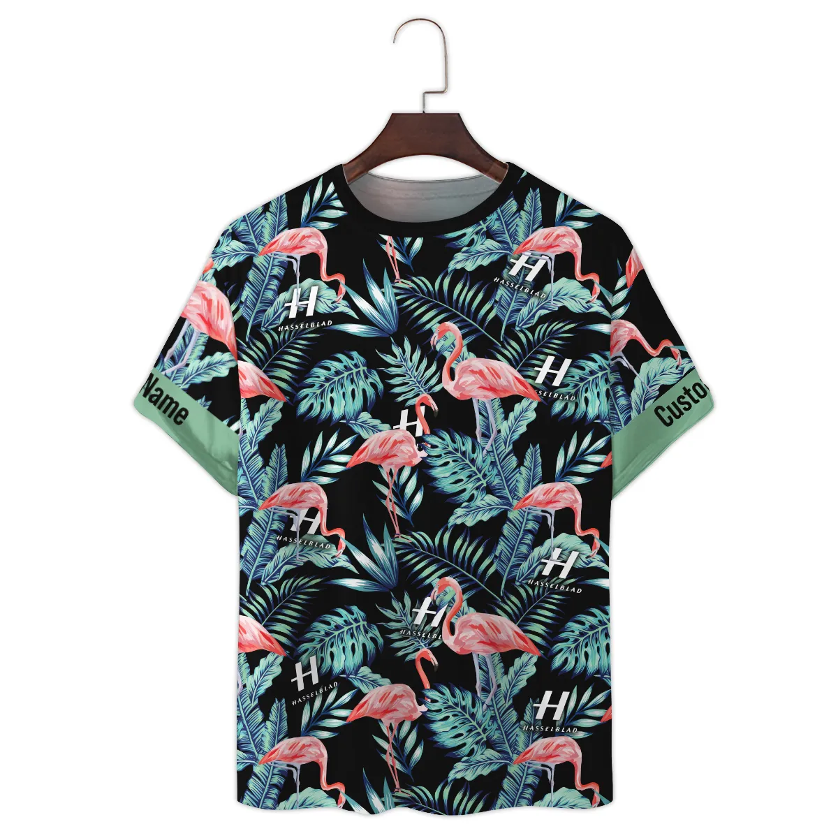 Hasselblad Exotic Tropical Pink Flamingo Photography Summer Pattern Premium T-Shirt All Over Prints Gift Loves BL1125A23HSBTS