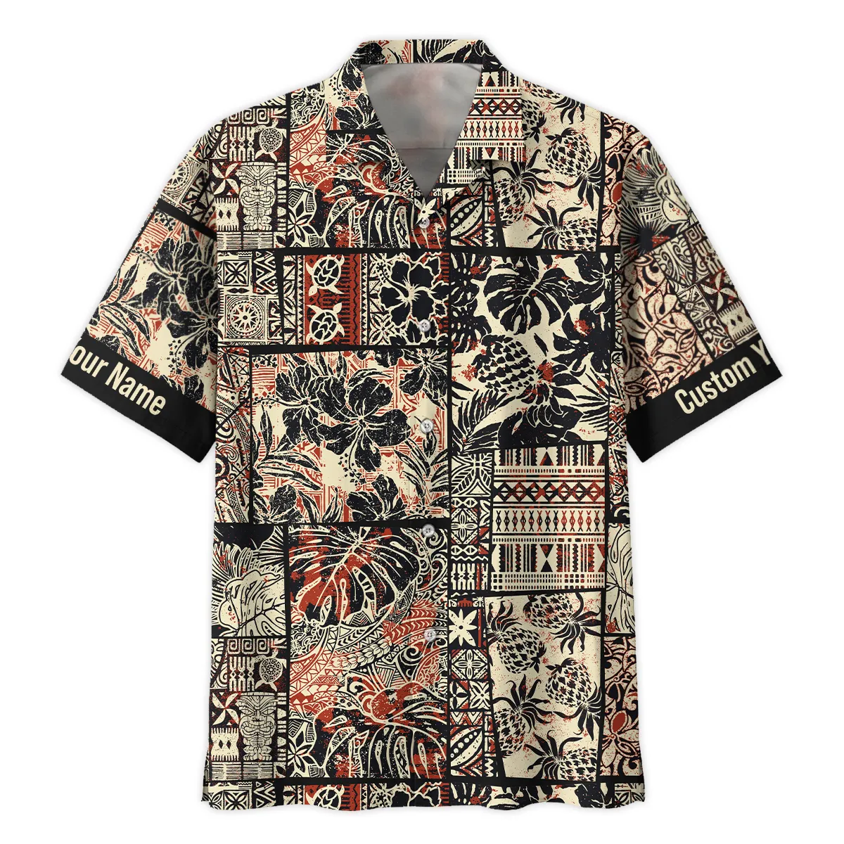 Hasselblad Hibiscus And Tribal Element Photography Summer Pattern Oversized Hawaiian Shirt All Over Prints Gift Loves BL1125A55HSBHW