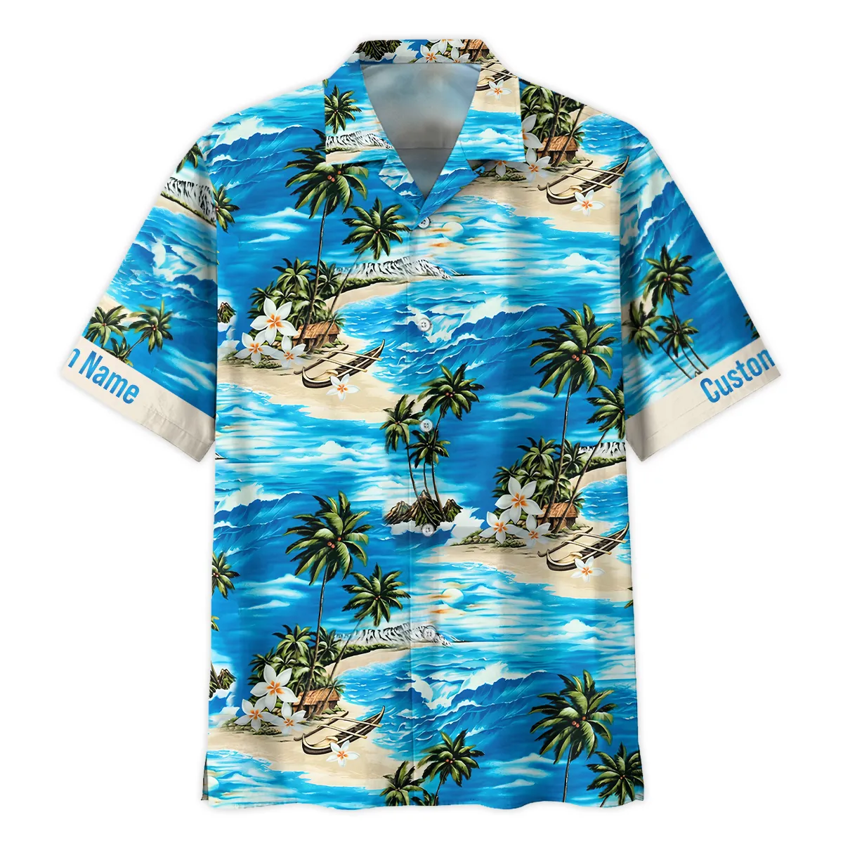Hasselblad Island Palm Trees On The Sea Photography Summer Pattern Oversized Hawaiian Shirt All Over Prints Gift Loves BL1125A7HSBHW