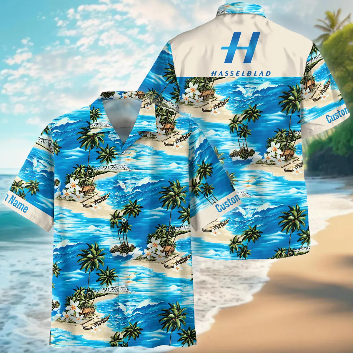 Hasselblad Island Palm Trees On The Sea Photography Summer Pattern Oversized Hawaiian Shirt All Over Prints Gift Loves BL1125A7HSBHW
